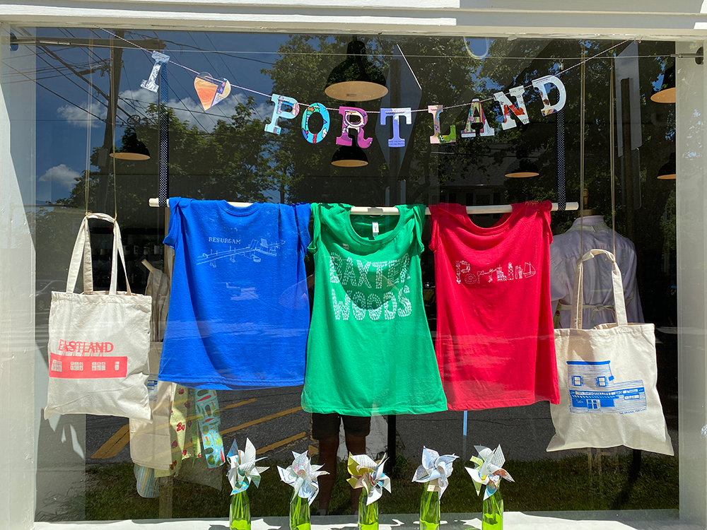 I Love Portland Storefront | Portland Maine | Deering Center | Stevens Square at Baxter Woods Neighborhood