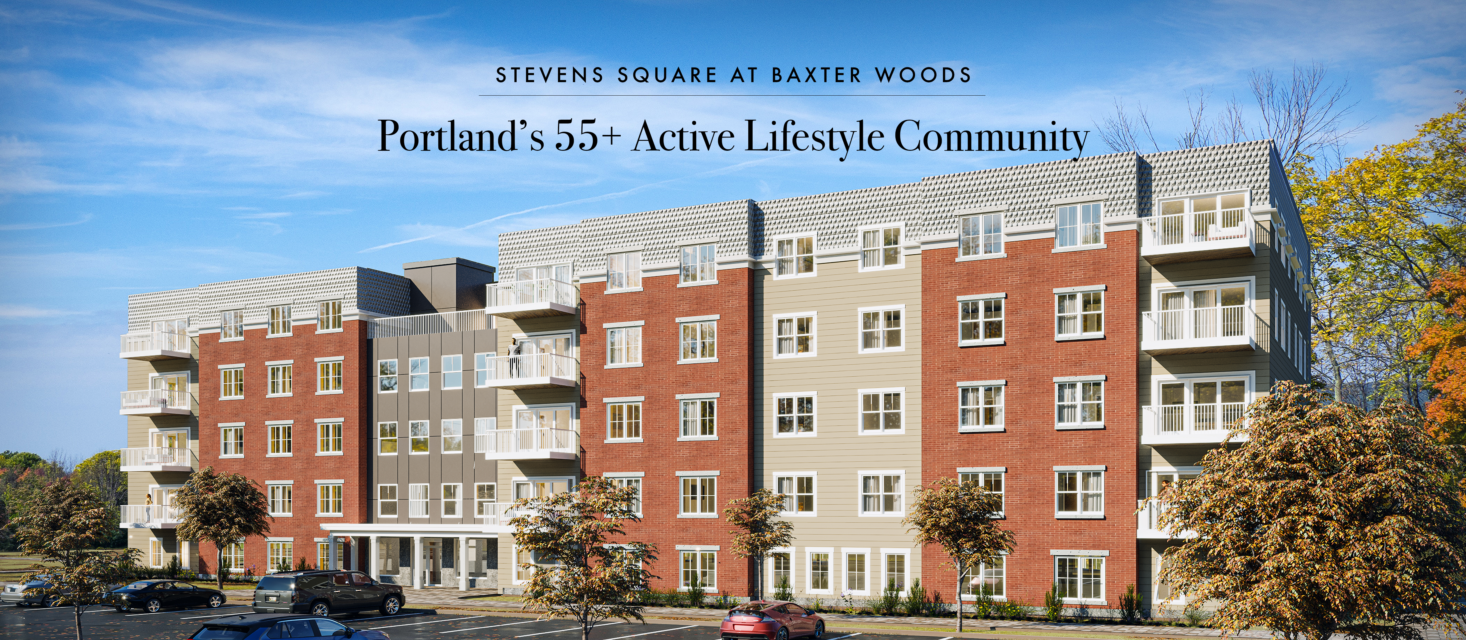 Building One of Stevens Square | 55+ Active Adult Condominiums | Portland, Maine Condos